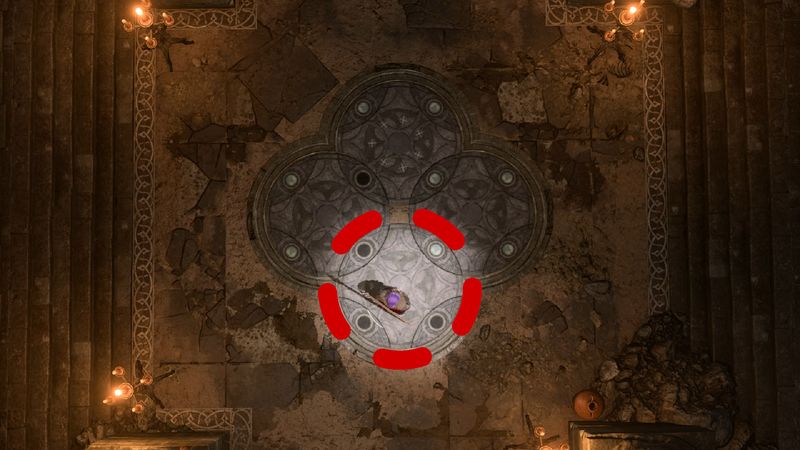 Baldur's Gate 3 загадка с кругами